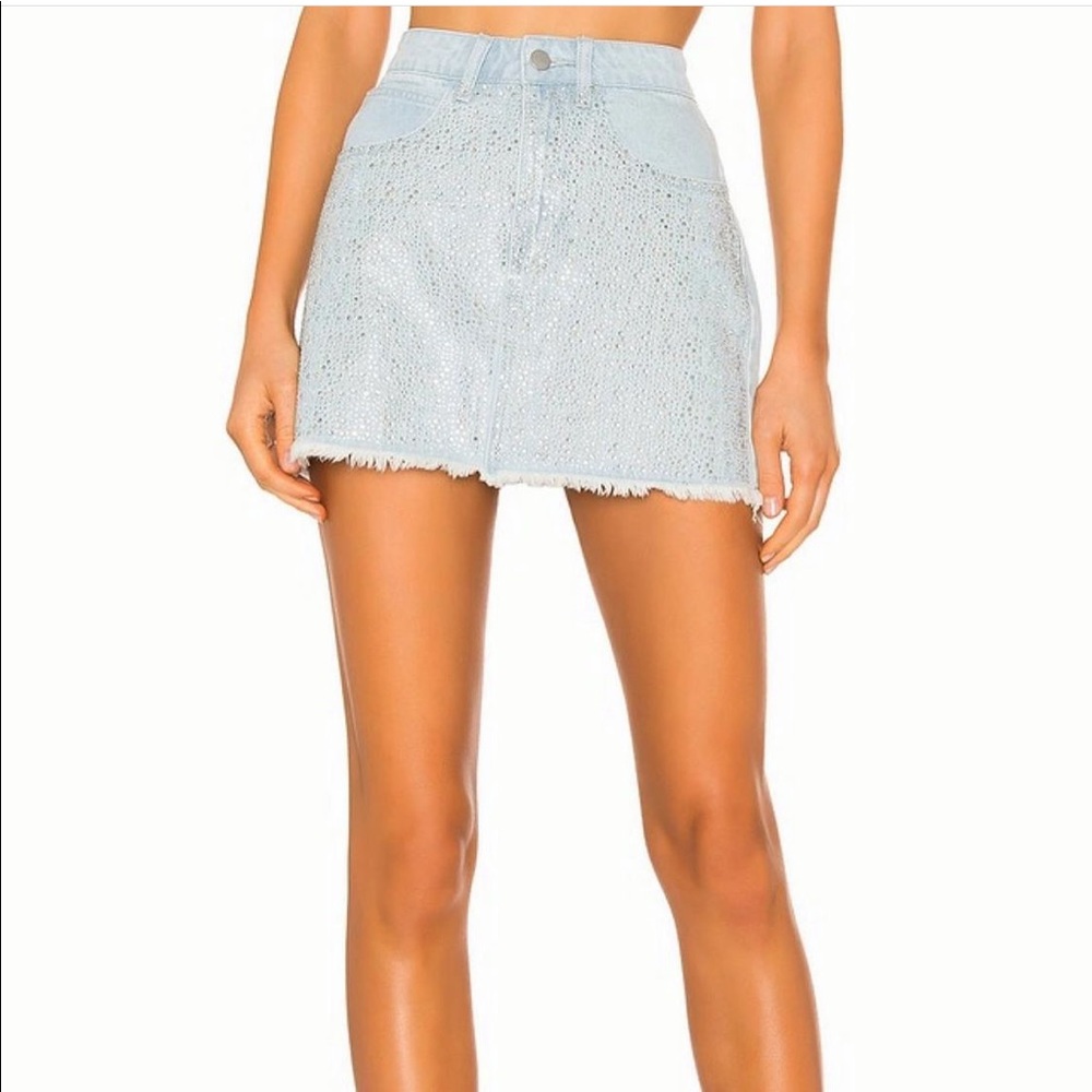 NWOT revolve denim skirt